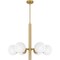 Quoizel Solei Chandelier 6 Lights Aged Brass PCSEI5028AB - alternate 1
